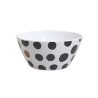 Better Homes and Gardens Classic Dots & Stripes Melamine Cereal Bowl, 4-Pack   564126160